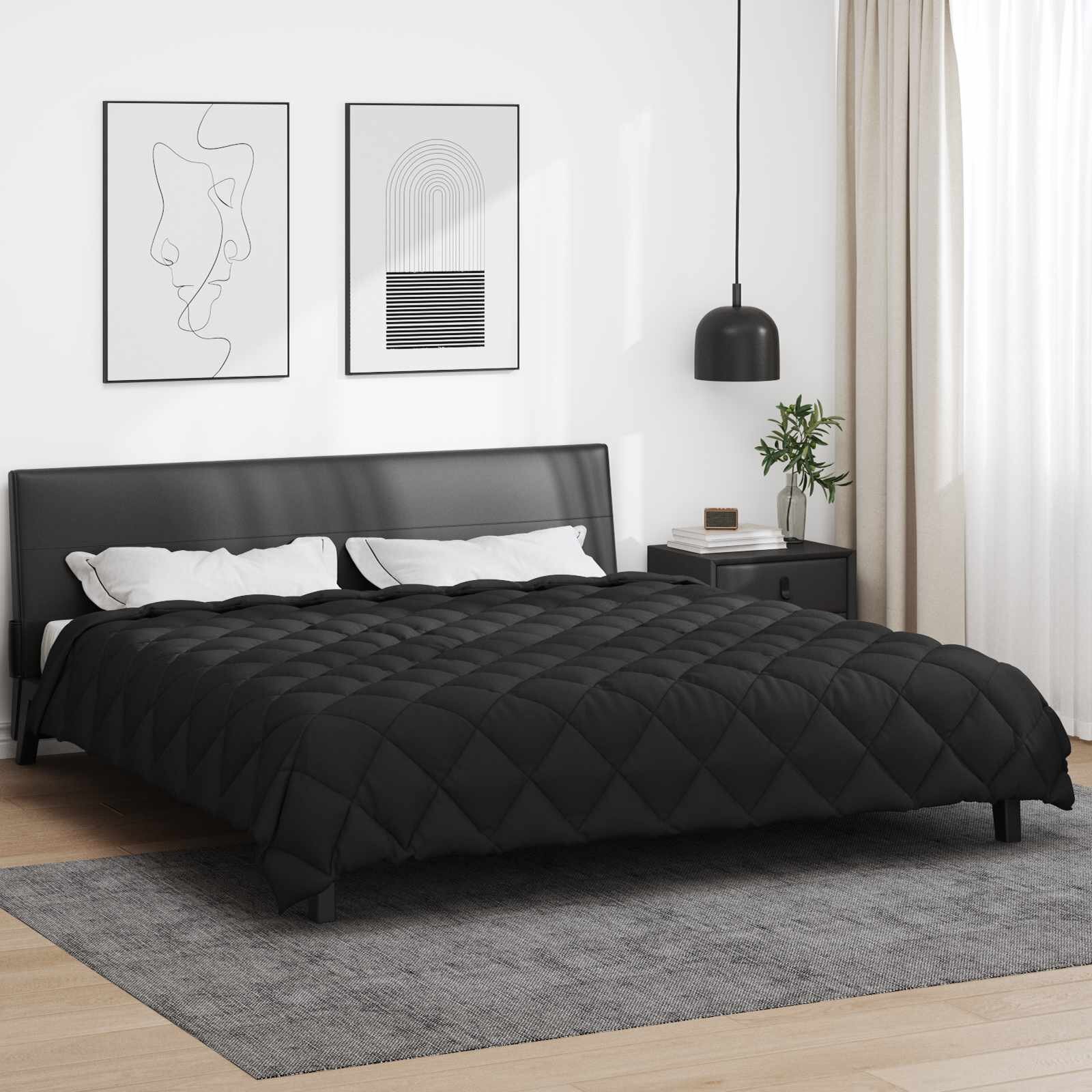 vidaXL Зимен юрган 220 x 240 cm 450 гсм Микрофибър (100% полиестер)