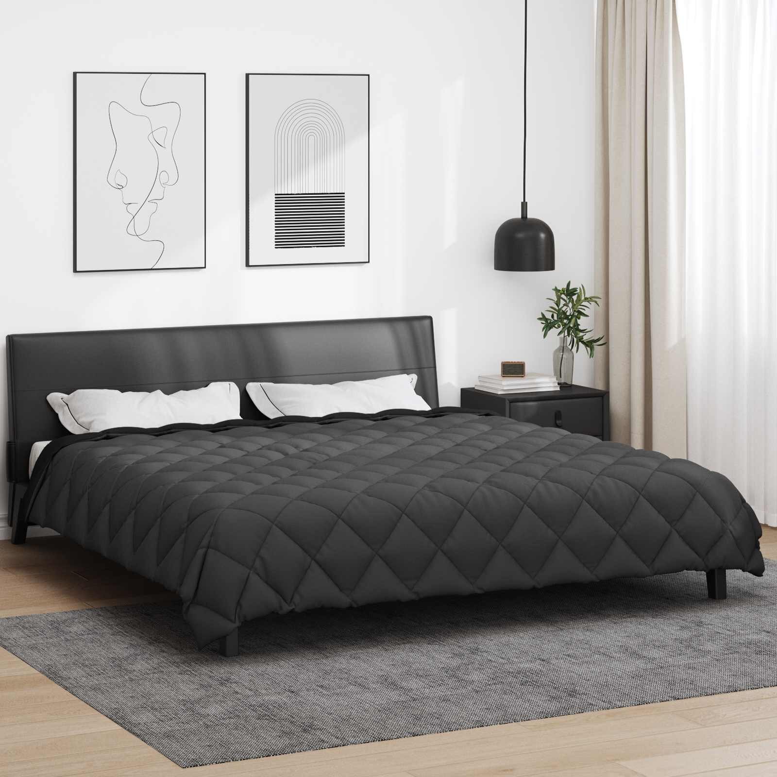 vidaXL Зимен юрган 220 x 240 cm 450 гсм Микрофибър (100% полиестер)