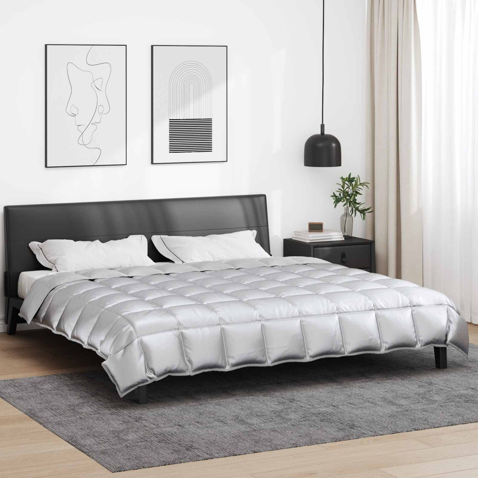 vidaXL Зимен юрган 220 x 260 cm 450 gsm Сребрист