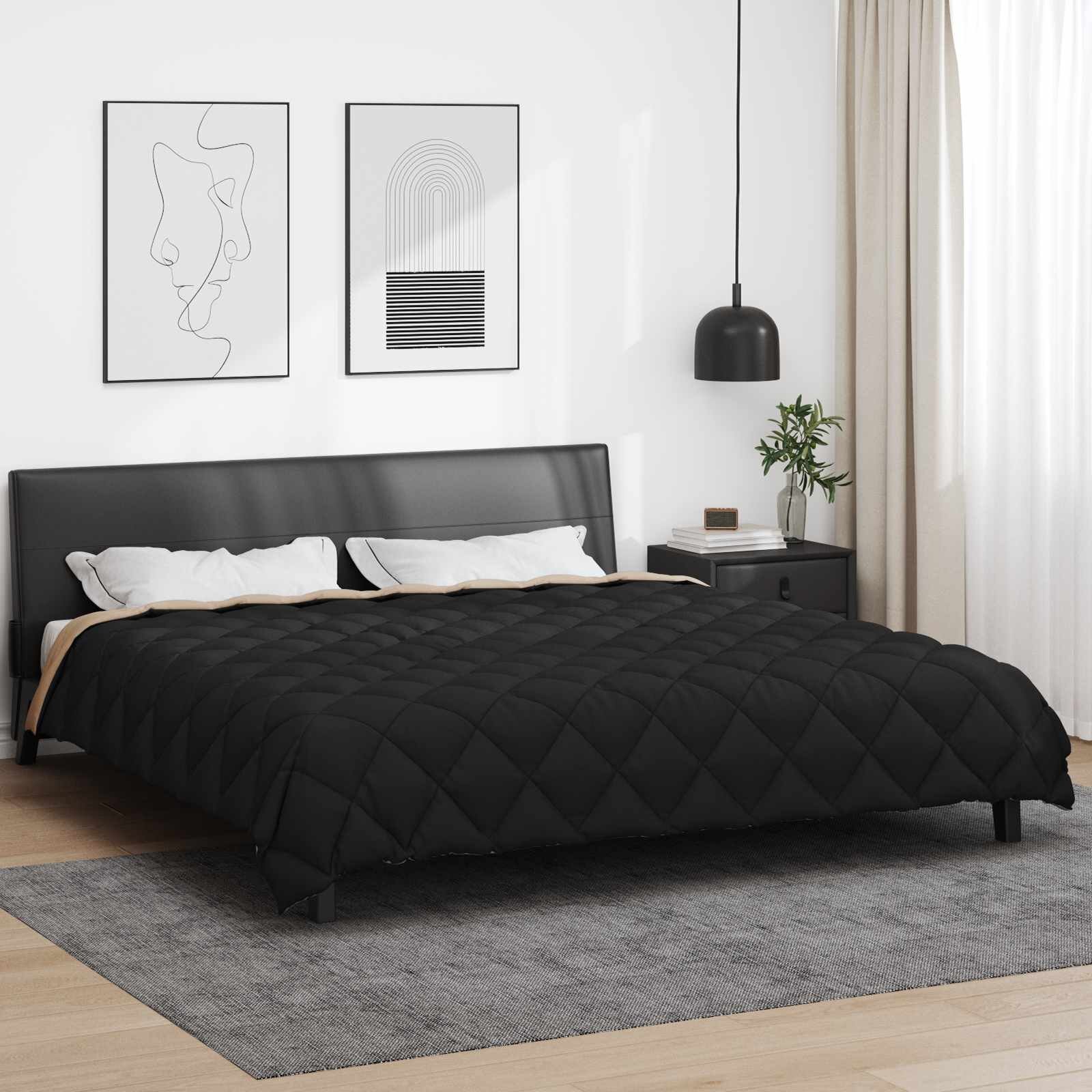 vidaXL Зимен юрган 240 х 260 см 450 гсм Микрофибър (100% полиестер)